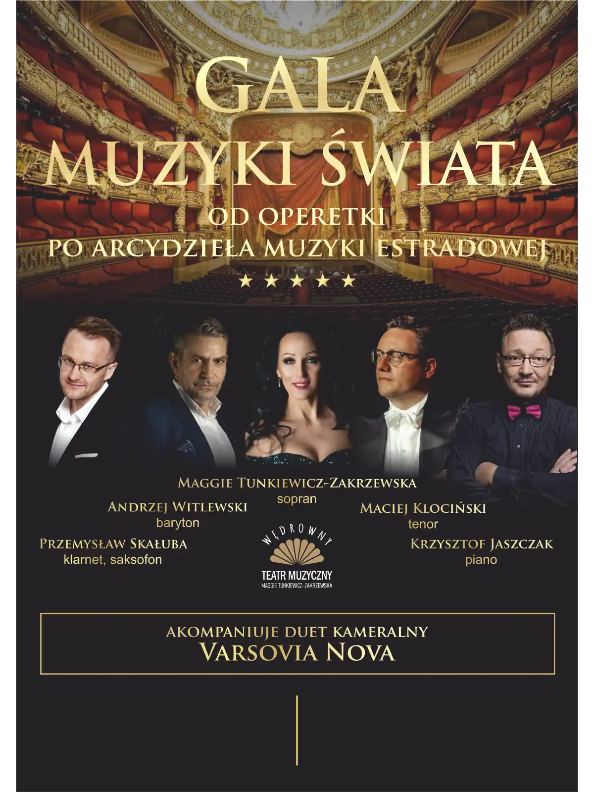 GALA MUZYKI ŚWIATA - od Operetki po Arcydzieła Muzyki Estradowej